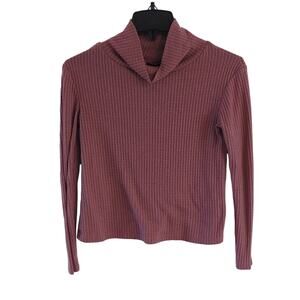 EUC See You Monday Waffle Top, Mauve, S